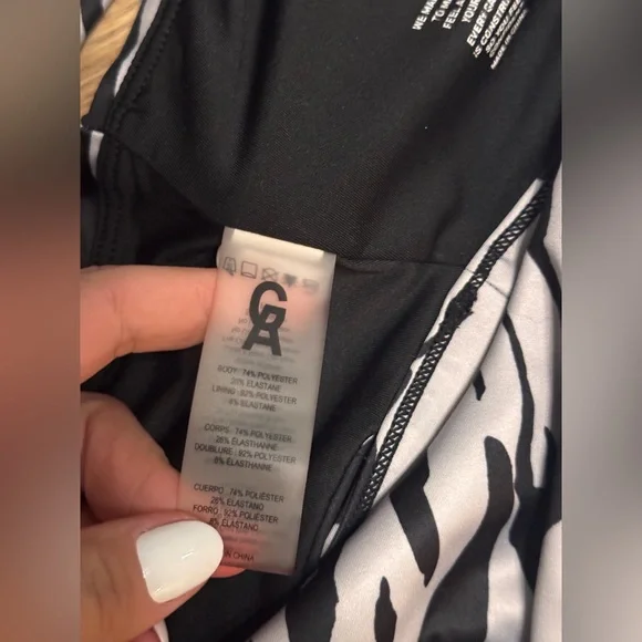 EUC Good American Zebra Print Sports Bra size 7 (4XL) - Picture 6 of 6